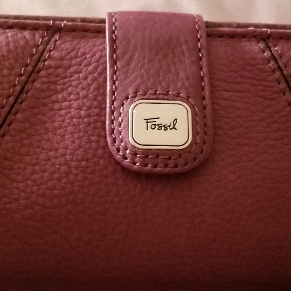Multifunctional Fossil Leather Wallet Clutch New